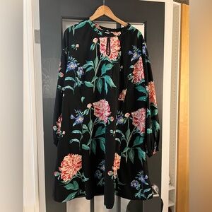 Beautiful Junarose Plus Size long sleeve floral print dress, size 20